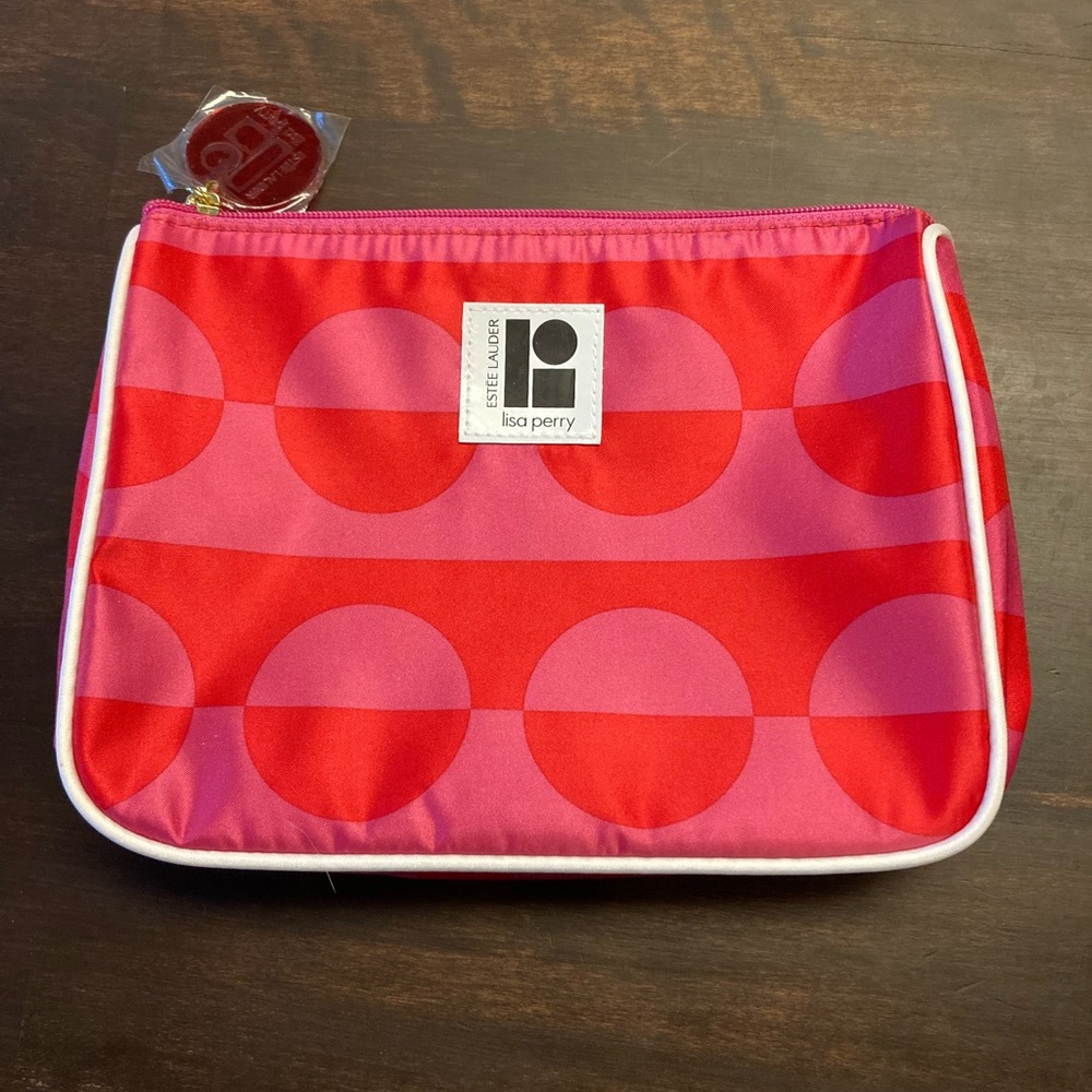 Estee Lauder Lisa Perry cosmetic bag